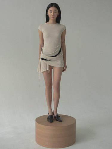 MORPH NUDE SHORT DRESS