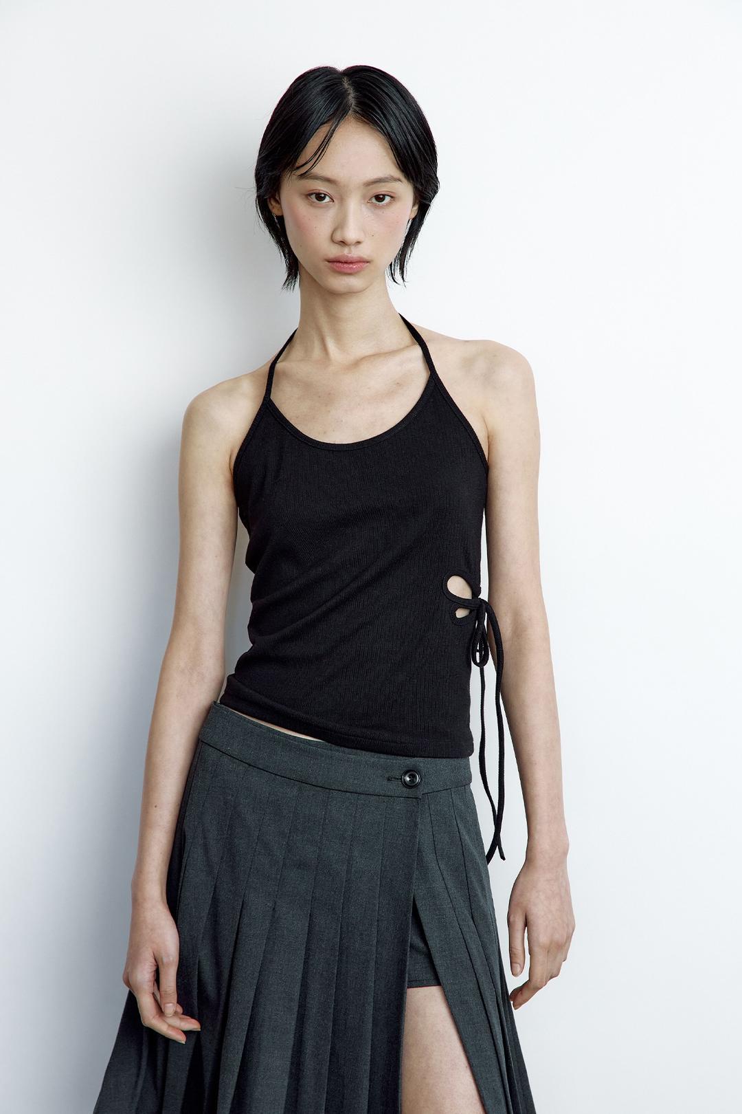 BUTTERFLY TANK TOP BLACK