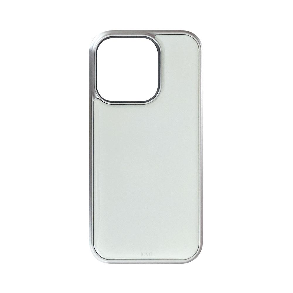 VANILA PHONE CASE (epoxy silver bumper)