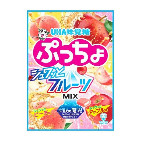 UHA 미각당 푸쵸 봉지 슈왓과 과일 MIX 67g×6봉 - 츄잉젤리 | 쿠팡