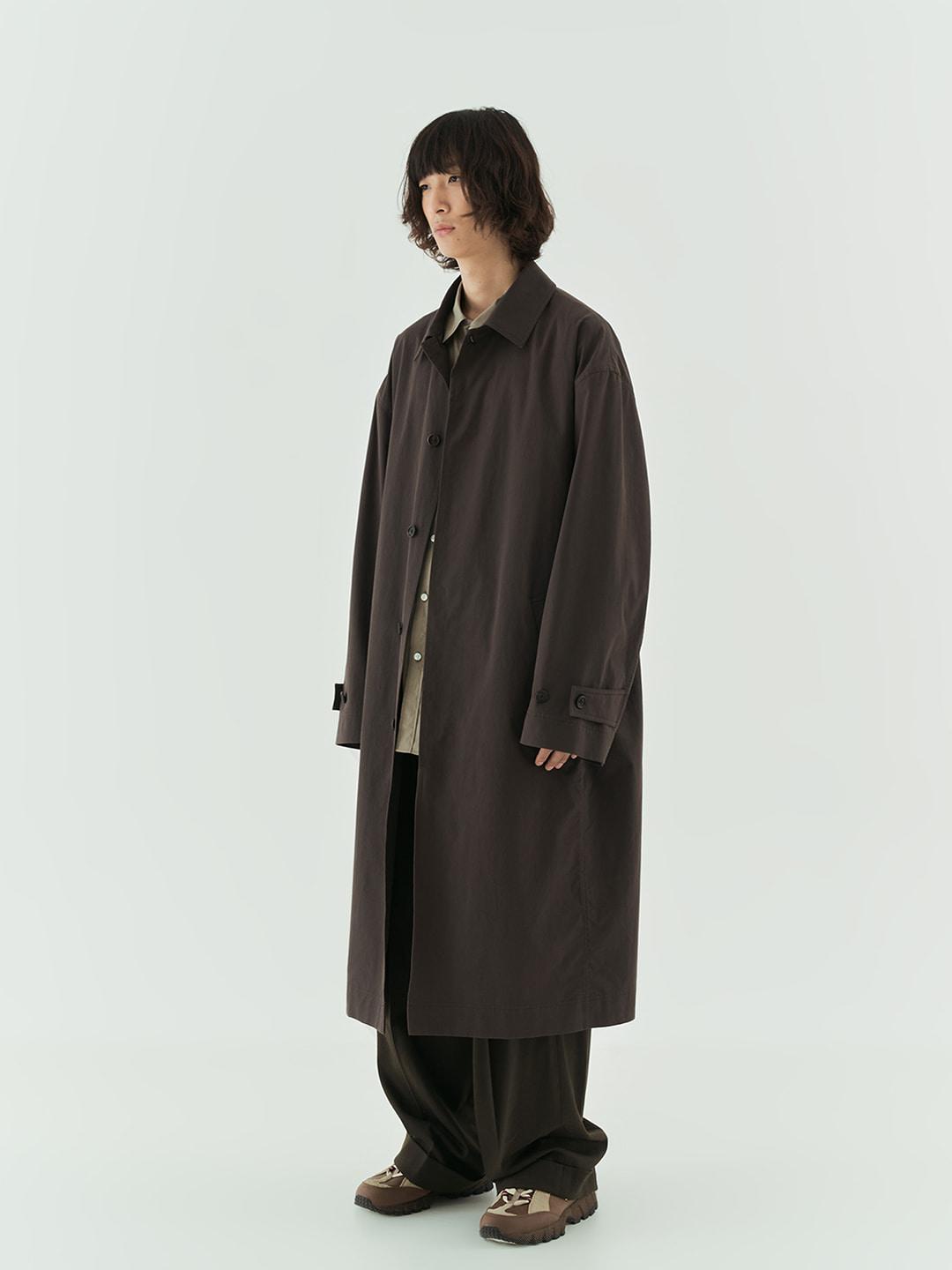 치노 맥시 코트 (차콜 브라운)
