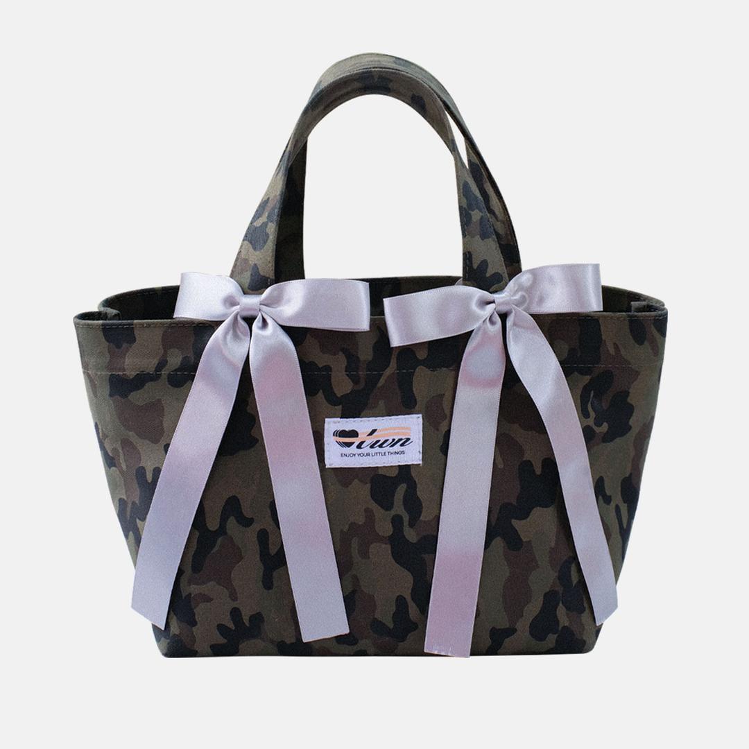 [6.20~6.27 10%] Twin Ribbon Bag - Camo