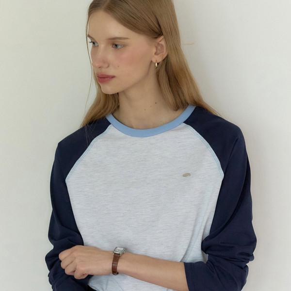 Two-tone Raglan T-shirt - Navy