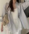 버나뎃 [당일]Pyt 스카이 스트라이프 셔츠 (1col) 프영띵 프리티영띵