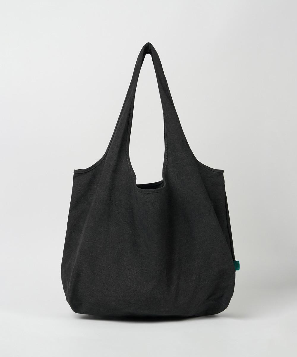 파세르 Vintage Canvas Shopper Bag BLACK