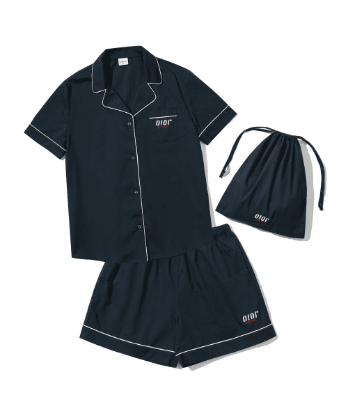 BASIC LOGO HALF PAJAMAS [NAVY]