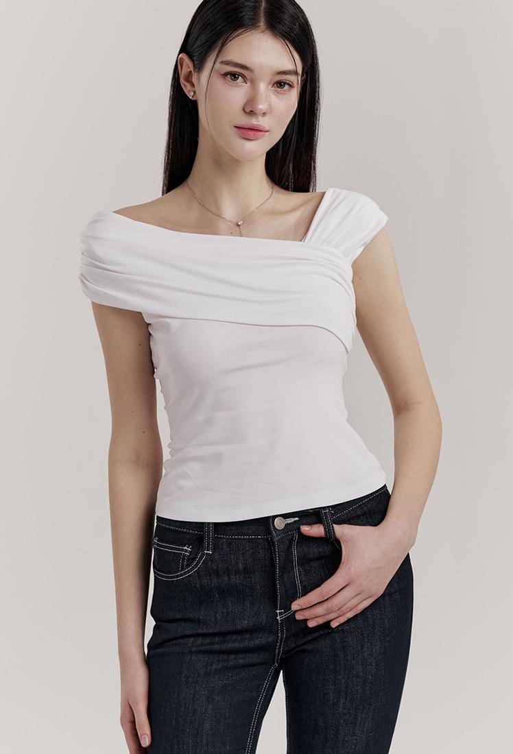 Raffine Shirring Top (Ivory)