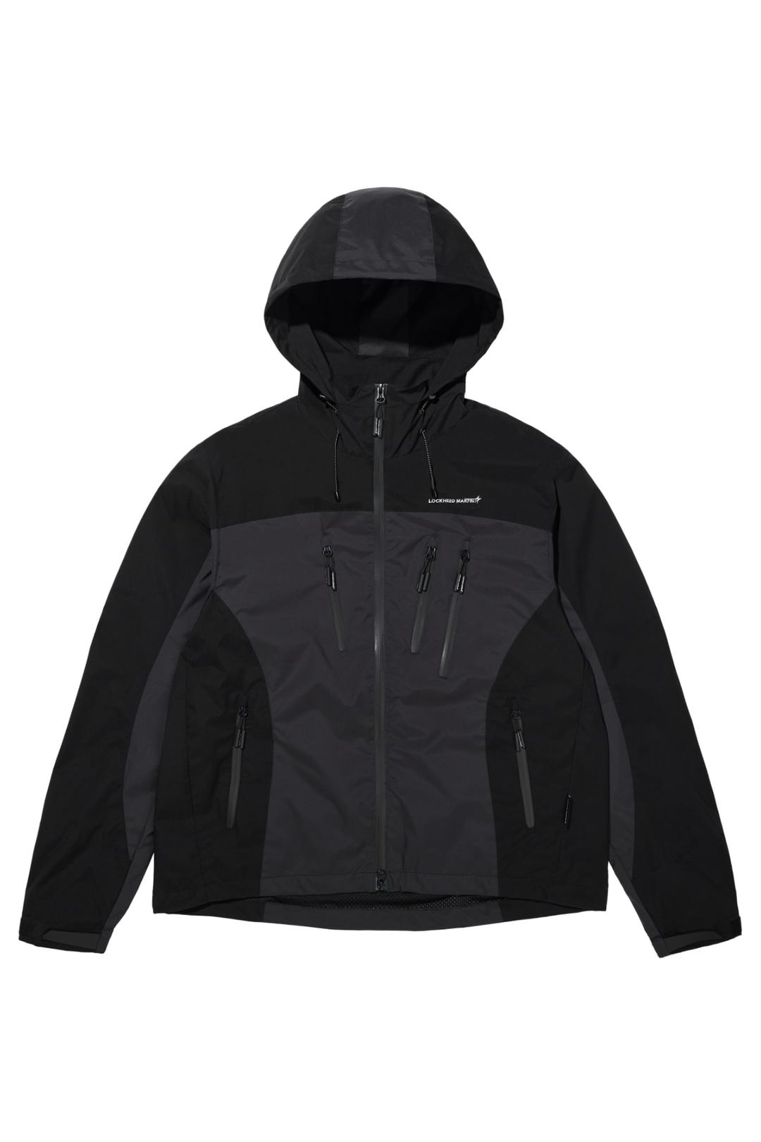 LM COLOR BLOCK SHIELD SHELL JACKET (BLACK)