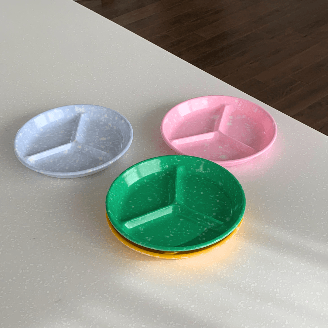 멜라민 레트로 떡볶이 분식그릇 (원삼절)