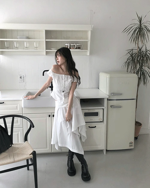 포레프 3- button 랩 언발 컷 SK