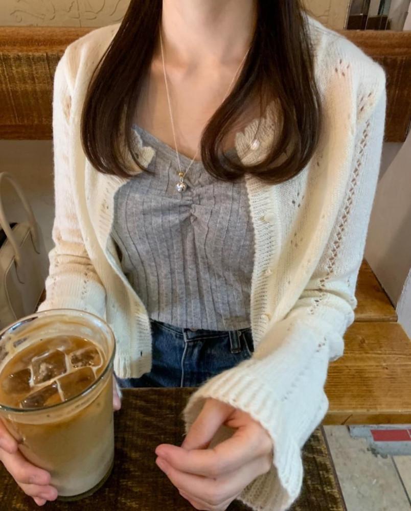 [멜그, 아이 당일] 피버 셔링 니트 나시 여자 이너 레이어드 뷔스티에 (3color)