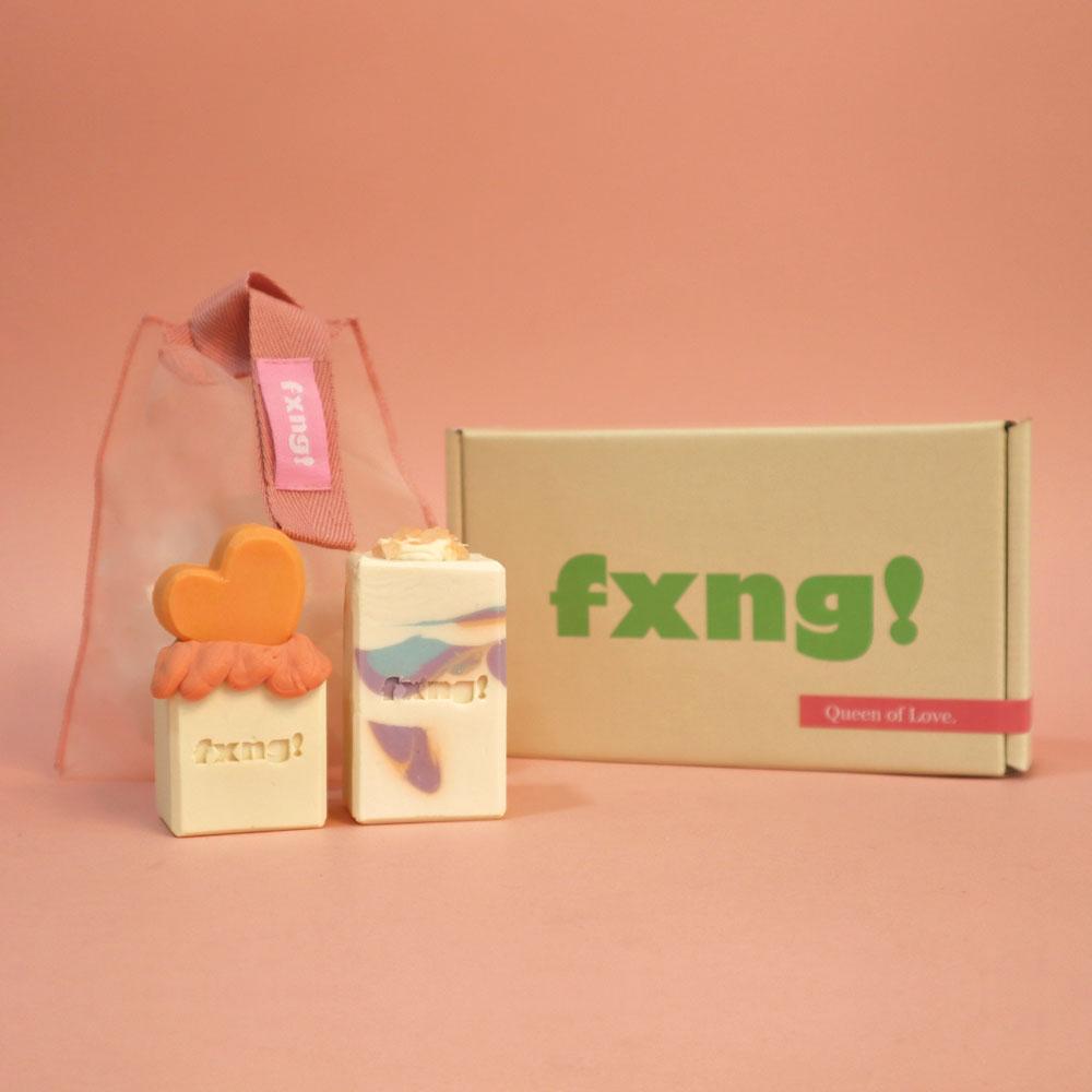 퐁(FXNG) 아로마 솝 2P 기프트 세트 2종 택1 (비누 2개+비누망 구성)