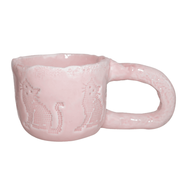EMBROIDERY MUG (kitty pink)