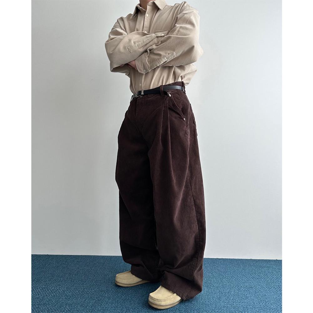 사이드 투턱 코듀로이 팬츠 3color