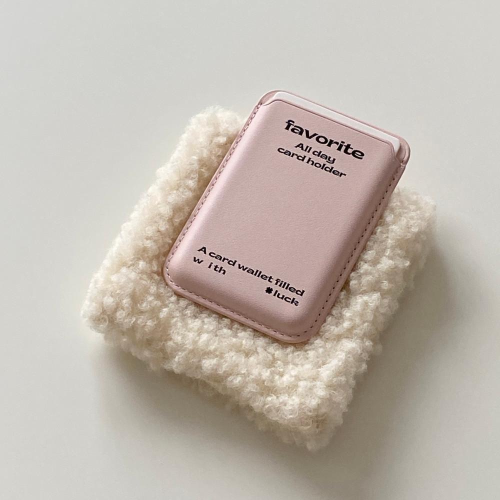 [포프트] 맥세이프 페이보릿 핑크 카드 홀더