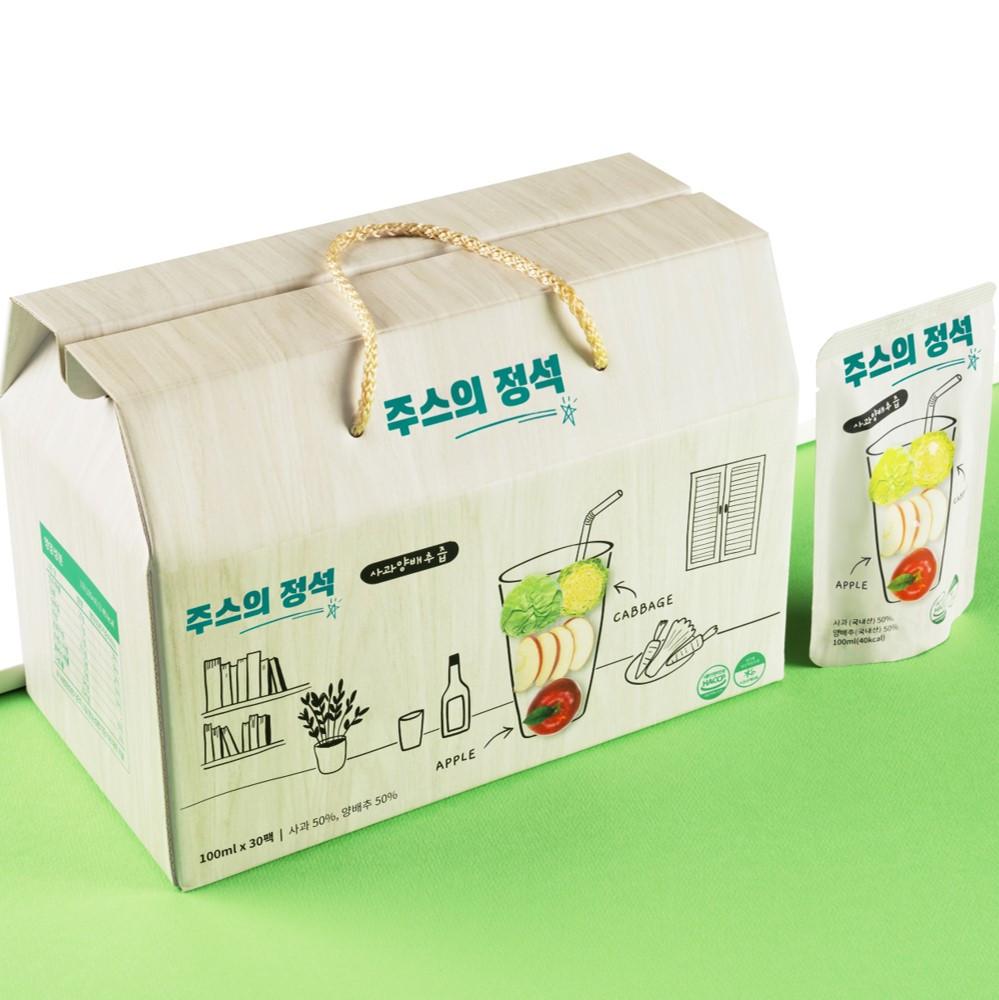 [햄깅 특별할인!] 주스의정석 양배추사과즙 (2, 3, 5, 9박스 구매 시 추가할인/ 9박스 인스타툰 특별 옵션!!)