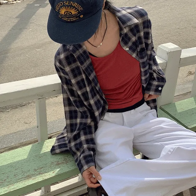 스네이프 빈티지 체크 셔츠 - 3 color