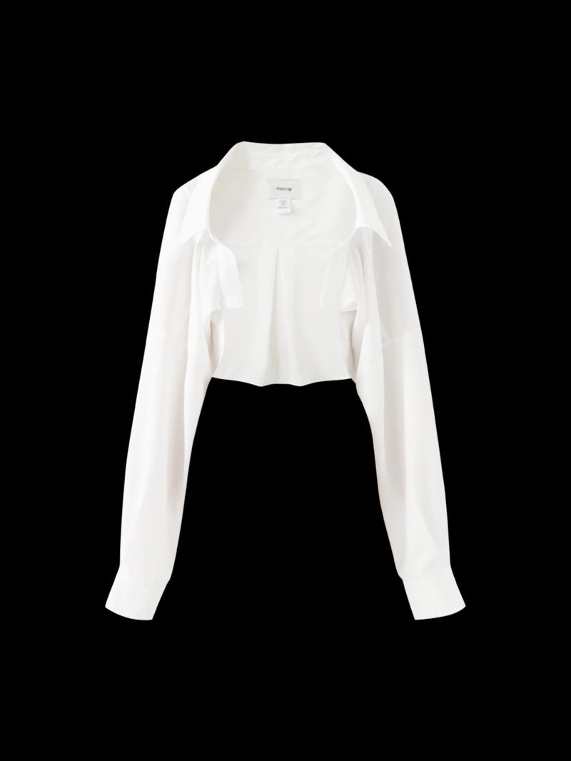 NOT YOUR ROSE - [22차 리오더][조이 착용]Baby shirts bolero (White)