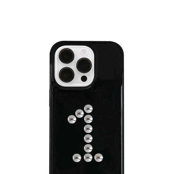 NUMBER STUD (BLACK)