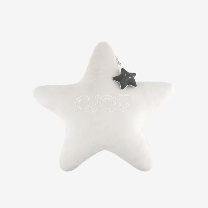Star Hugger Puff Cushion / Grey