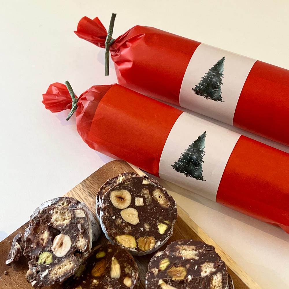 멜리 (MELLI) 수제초콜릿 초콜릿 살라미 240g 잘라먹는 초콜릿