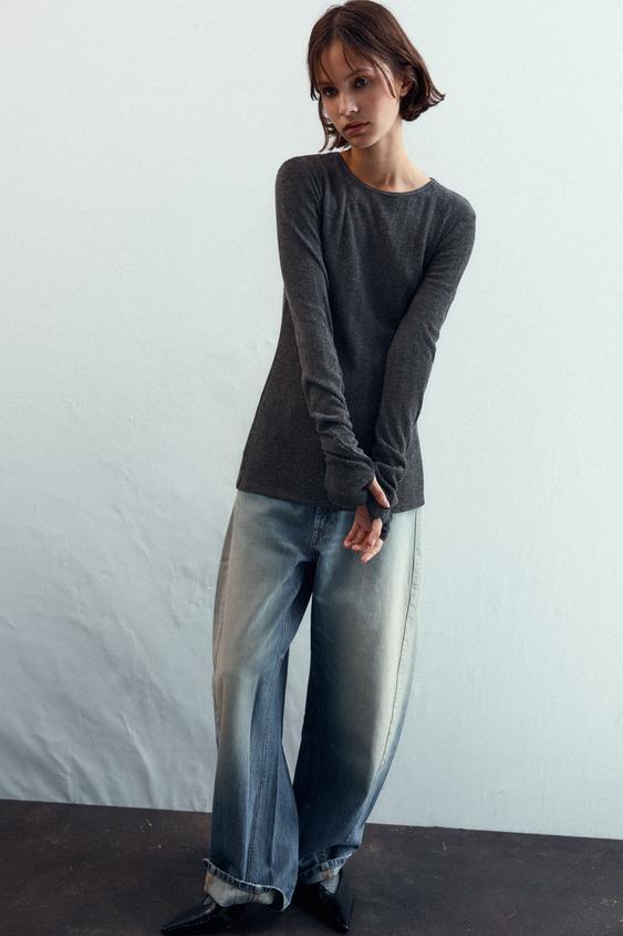 소프트 리브드 티셔츠