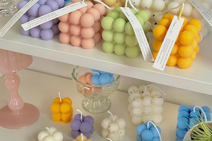 베스트 큐브 캔들 8color 오브제 구름초 인테리어 소품 집들이 선물