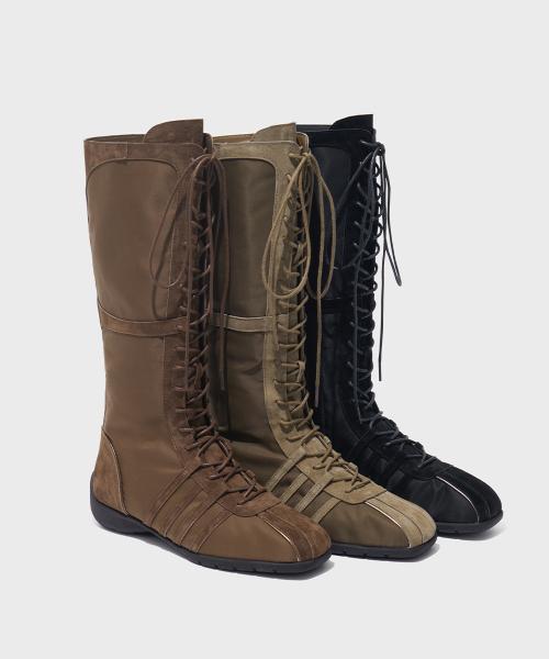 BLISS LACEUP LONG BOOTS - 3 colors