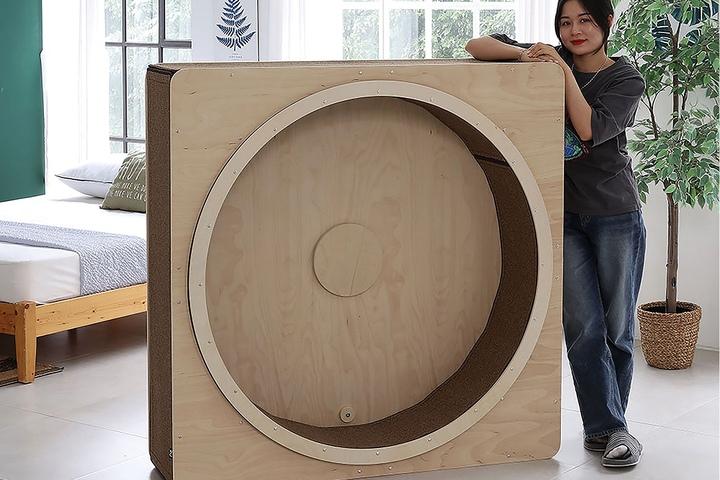 스마트캣휠 큐브 무소음 듀얼 베어링 프리미엄 캣타워