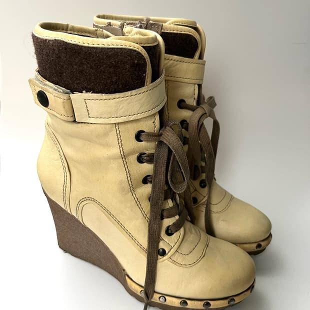 Vintage wedge boots | 후루츠패밀리