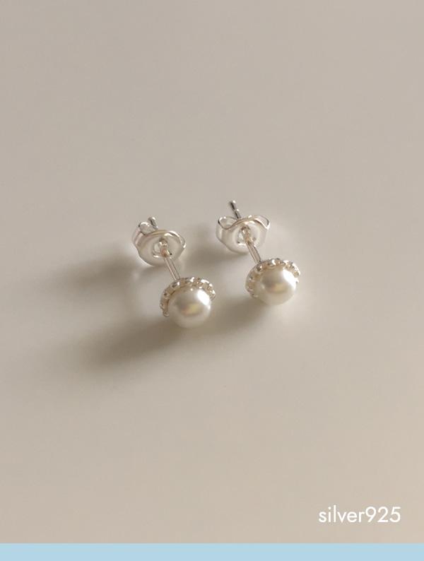 muffin earring (silver925)