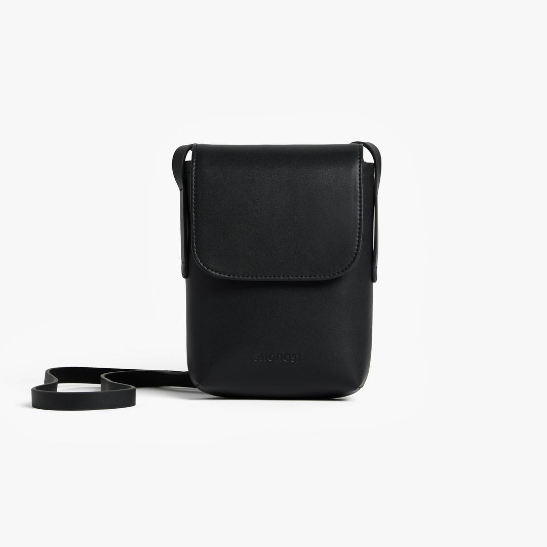 Metro Mini Crossbody - Carbon Black (Vegan Leather)