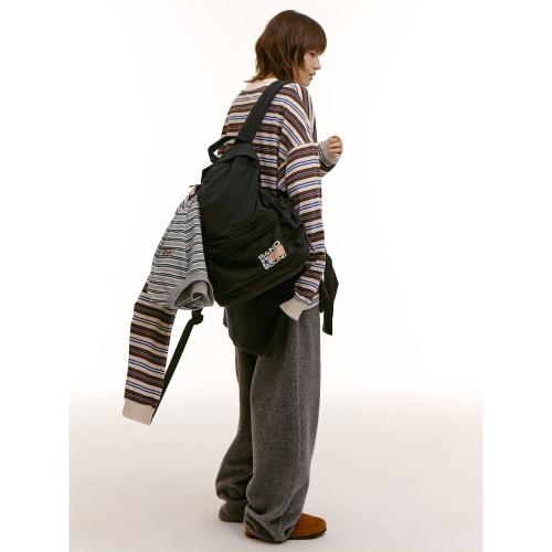 (UNISEX) 시즌 그래픽 백팩  블랙