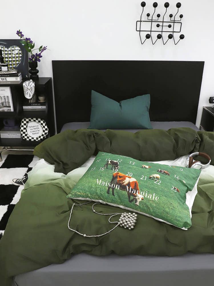 페르지아 솔리드 그라데이션 이불 네추럴 베개 유니크 침구커버세트 싱글 슈퍼싱글 퀸 킹