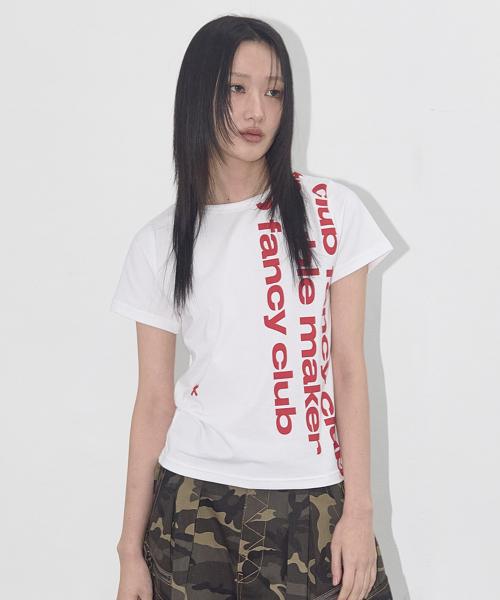 베이워치 크롭 티 (WHITE) F25QB103