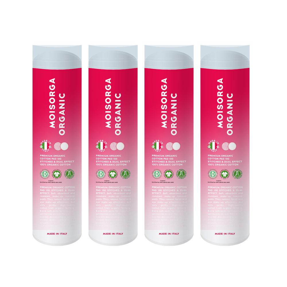 [모이스올가] 프리미엄 유기농 화장솜400매 스티치 앤 듀얼이펙트-먼지날림과 보풀이 적어요!