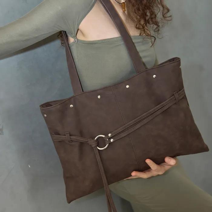 Ring Frame Bag [Washed Brown]