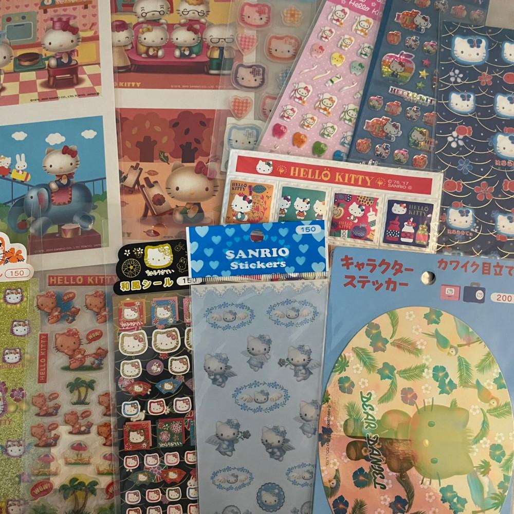 [고전문구] 헬로키티 고전스티커 모음집