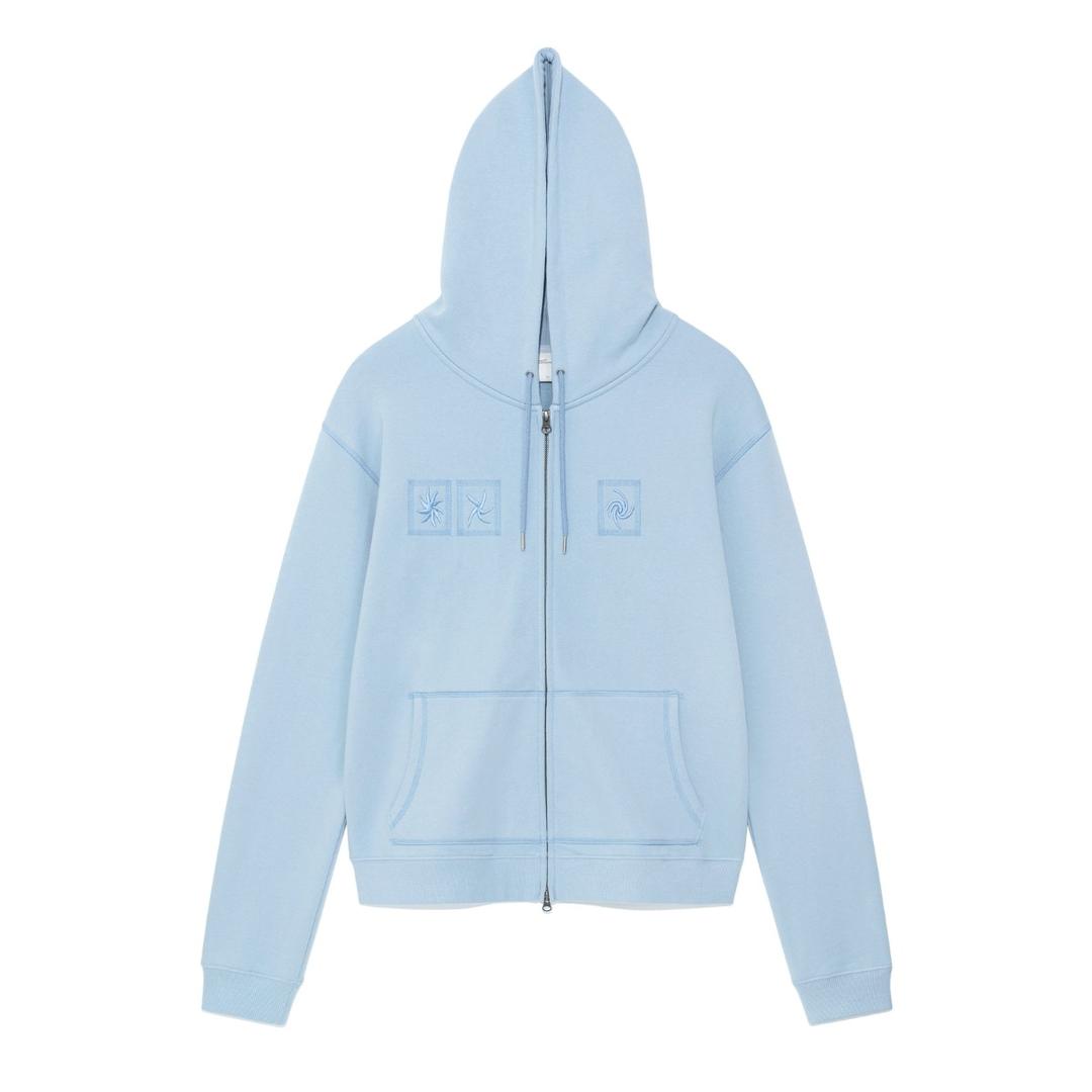 TCM tornado hooded zip-up (sky blue)