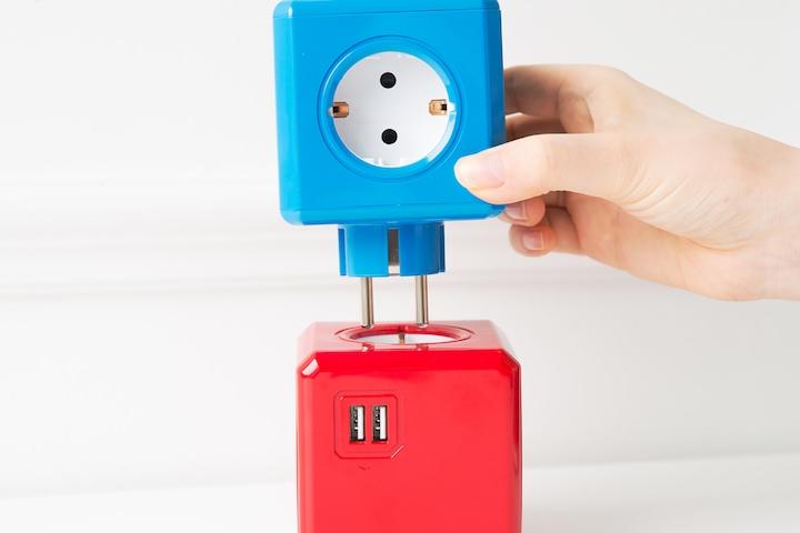 컬러 디자인 멀티탭 고용량 usb