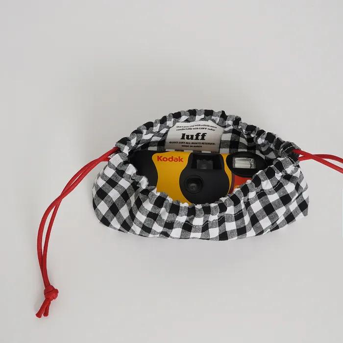 Boat pouch ginghamcheck  - SMALL 파우치