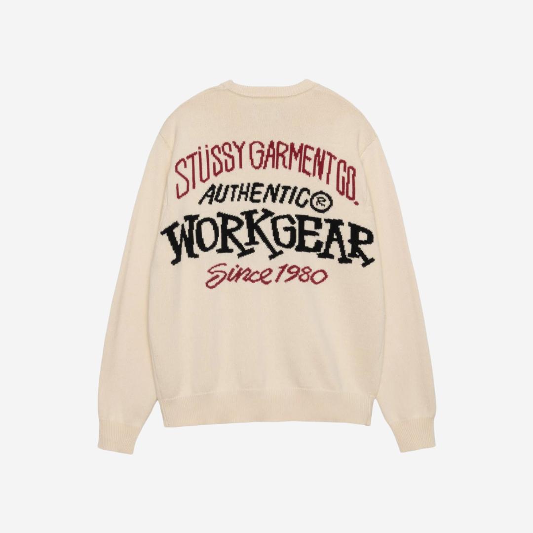 Stussy Authentic Workgear Sweater Natural