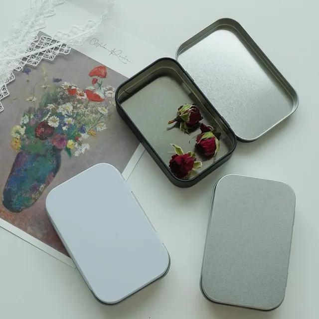 (2set+) 철제 알루미늄 사각 틴케이스 3color [사탕 카드 소품 정리 수납 깡통 굿즈 양철 케이스]