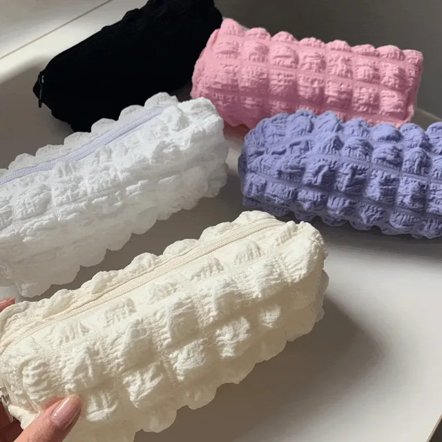 [1+1할인!] 몽글 구름 패브릭 퀼팅 화장품 파우치 여행 휴가 필통 학생필통