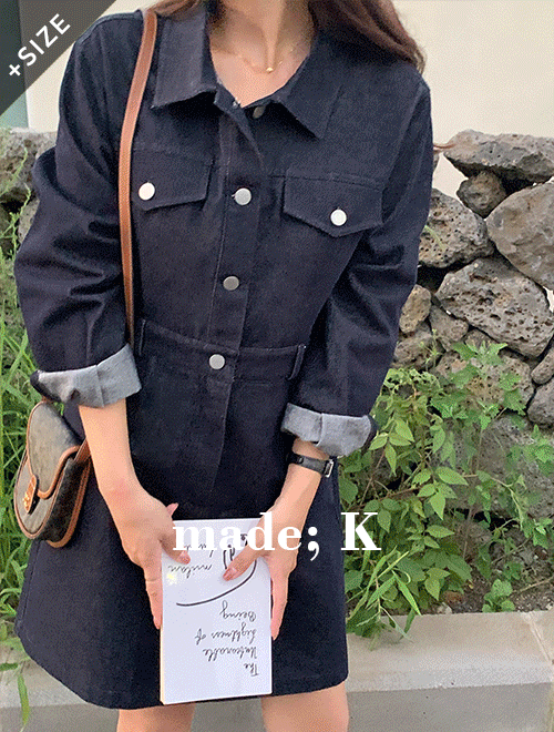 [자체제작]#가을🍂베니 논페이드 생지데님 원피스