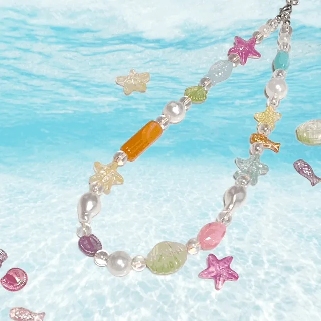 [제작] +starfish keyring+ 핸드폰스트랩 비즈스트랩 키치