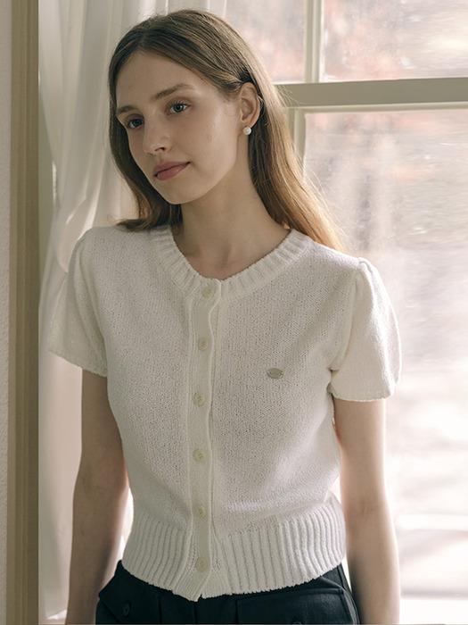 Button summer cardigan_Ivory