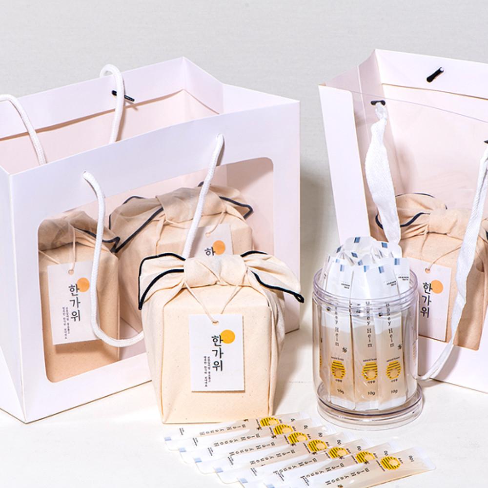 례답 꿀스틱 꿀 선물세트 답례품 20입 사양 벌꿀 보자기포장