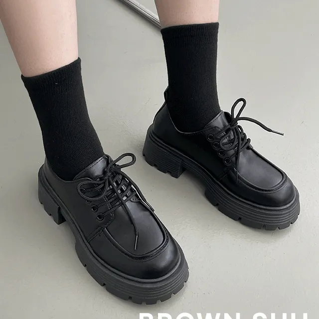 ❤당일배송/최저가❤ 엘디 옥스퍼드 라운드 무광 유광 통굽 로퍼