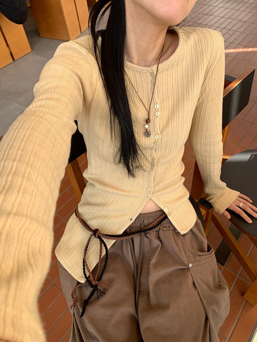 Tin unbalanced cardigan (3color) *88strap 2줄 증정!